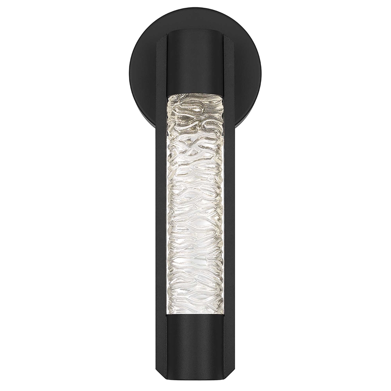 Alteck Tig 14 inch Outdoor Aluminum LED Wall Sconce in Black