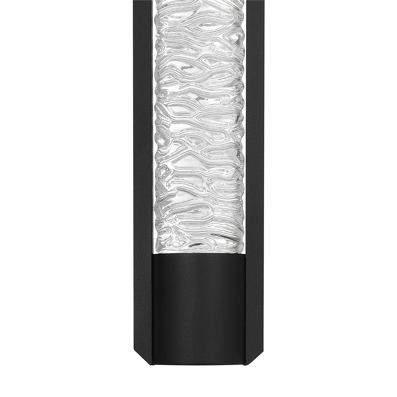 Alteck Tig 14 inch Outdoor Aluminum LED Wall Sconce in Black