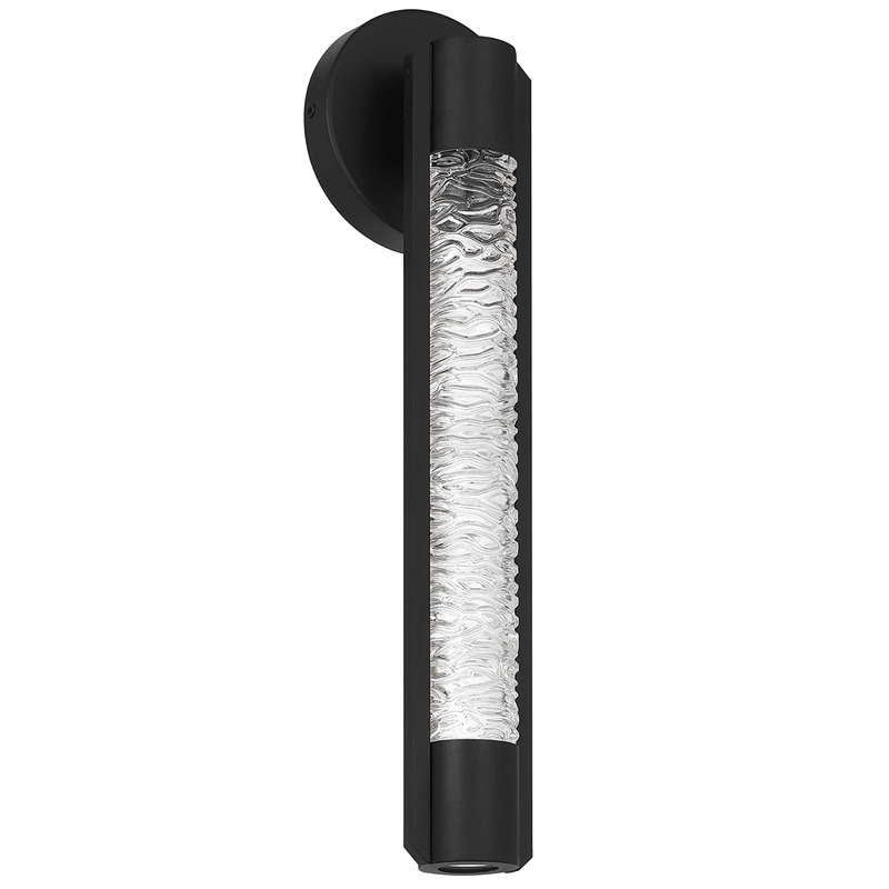 Alteck Tig 18 inch Aluminum Outdoor LED Wall Sconce in black