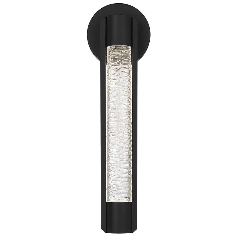 Alteck Tig 18 inch Aluminum Outdoor LED Wall Sconce in black