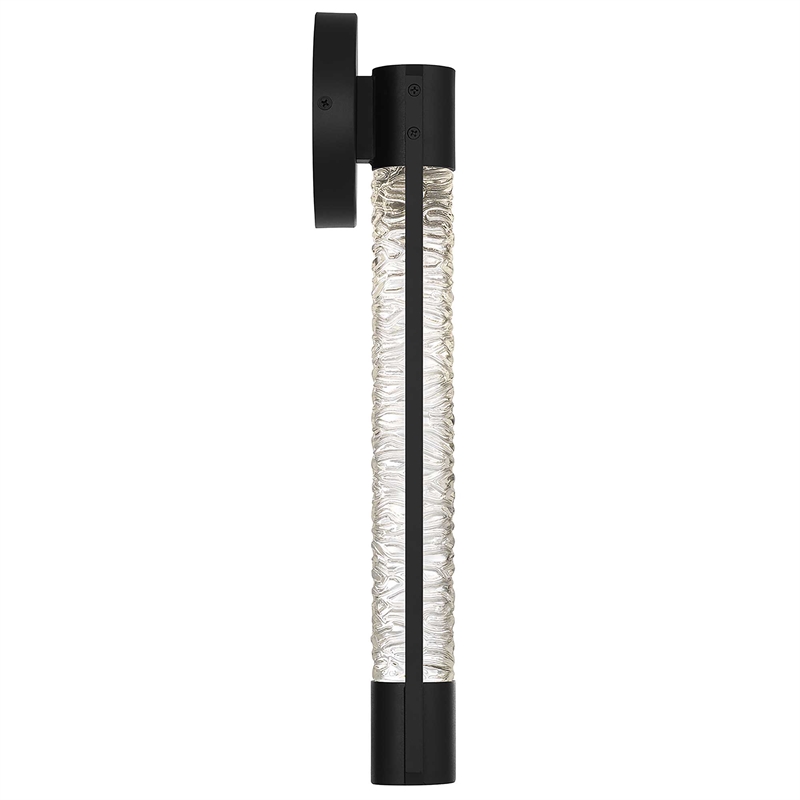 Alteck Tig 18 inch Aluminum Outdoor LED Wall Sconce in black