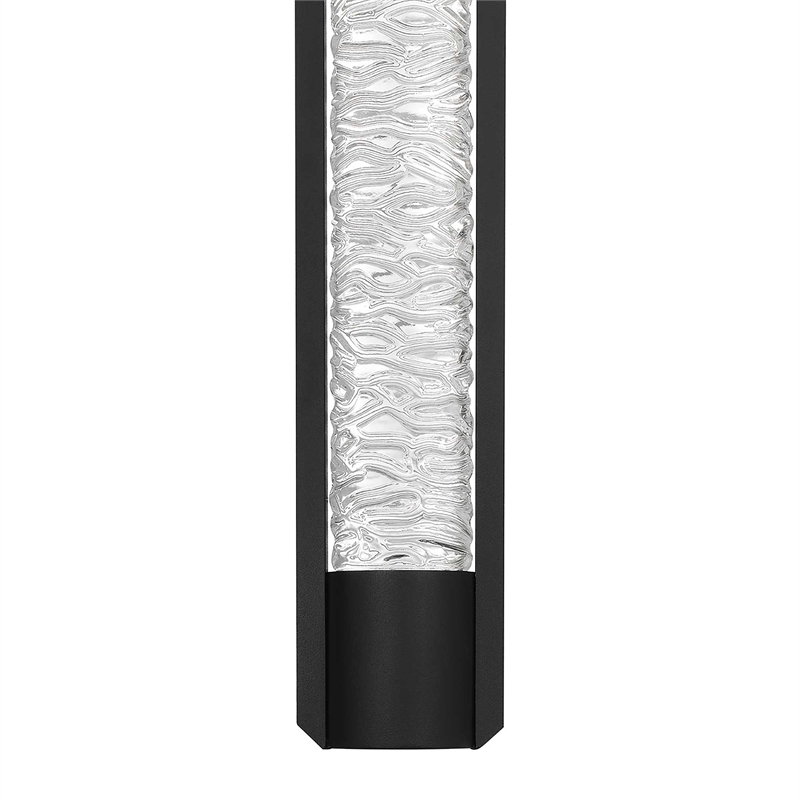 Alteck Tig 18 inch Aluminum Outdoor LED Wall Sconce in black