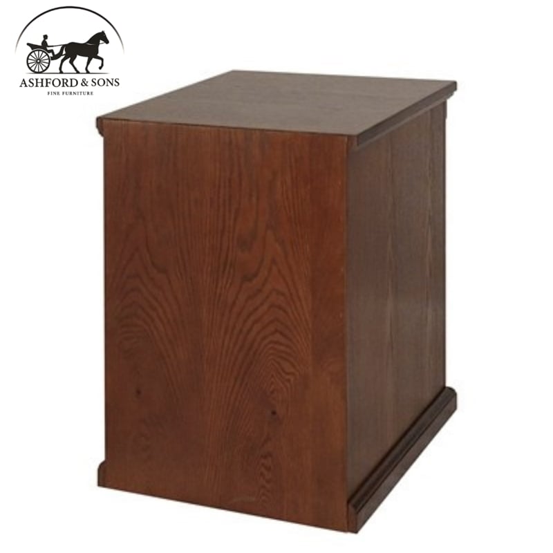 Ashford & Sons Transitional 2-Drawer Wood File Cabinet in Oak