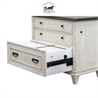 Ashford & Sons Wood Lateral File With Locking Legal/Letter File Drawer in White