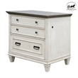 Ashford & Sons Wood Lateral File With Locking Legal/Letter File Drawer in White