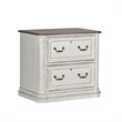 Ashford & Sons White Jr Executive Media Lateral File with 2 Locking Drawers