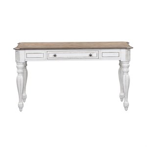 Ashford & Sons White Lift Top Writing Desk with Flip-Down Keyboard Tray