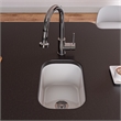 Small Rectangular Fireclay Undermount or Drop In Prep / Bar Sink