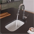 Small Rectangular Fireclay Undermount or Drop In Prep / Bar Sink