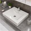 ALFI brand AB1229-PC Polished Chrome Square Single Lever Bathroom Faucet