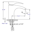 ALFI brand AB1586-PC Polished Chrome Single Lever Bathroom Faucet