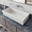 AB1796-PC Gray Brass Widespread Wall Mounted Waterfall Bathroom Faucet