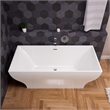 ALFI brand AB8840 67 inch White Acrylic Rectangular Free Standing Soaking Bathtub