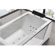 EAGO AM152ETL-5 5 ft Clear Rectangular White Acrylic Whirlpool Bathtub