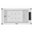 EAGO AM152ETL-5 5 ft Clear Rectangular White Acrylic Whirlpool Bathtub