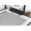 EAGO AM152ETL-5 5 ft Clear Rectangular White Acrylic Whirlpool Bathtub
