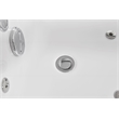 EAGO AM152ETL-5 5 ft Clear Rectangular White Acrylic Whirlpool Bathtub