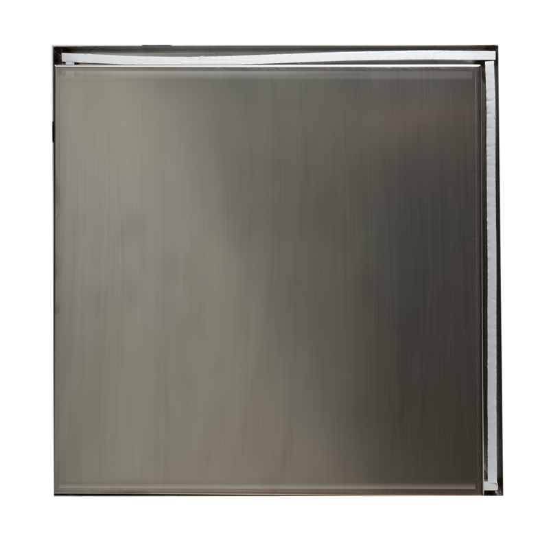 ALFI brand ABN1616-BSS 16 x 16 Stainless Steel Square Bath Shower Niche