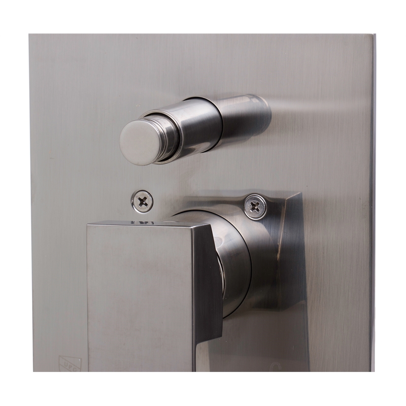 ALFI brand AB5601-BN Shower Valve Mixer with Square Lever Handle and Diverter