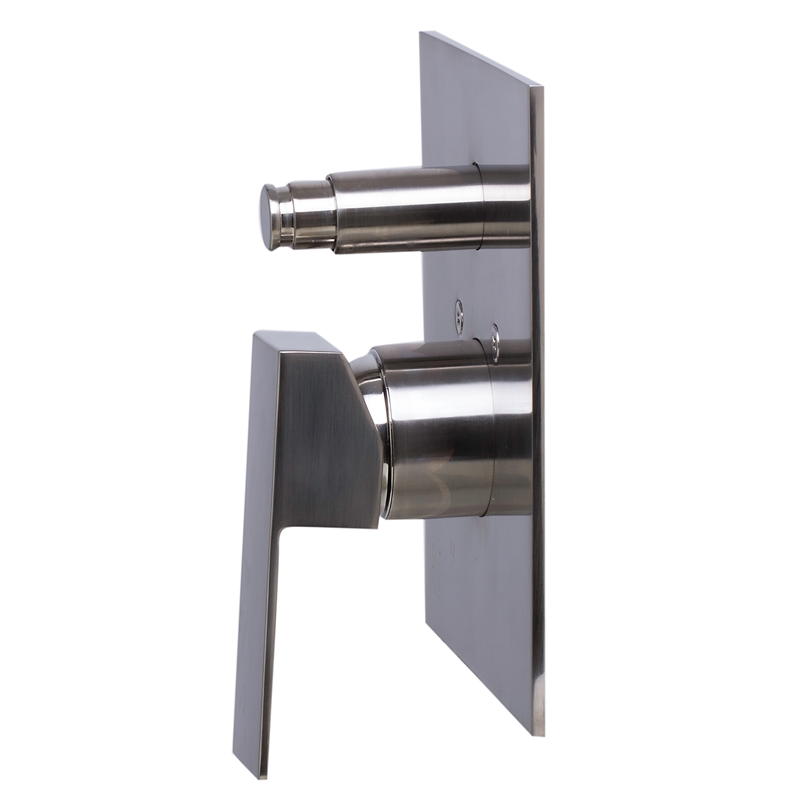 ALFI brand AB5601-BN Shower Valve Mixer with Square Lever Handle and Diverter