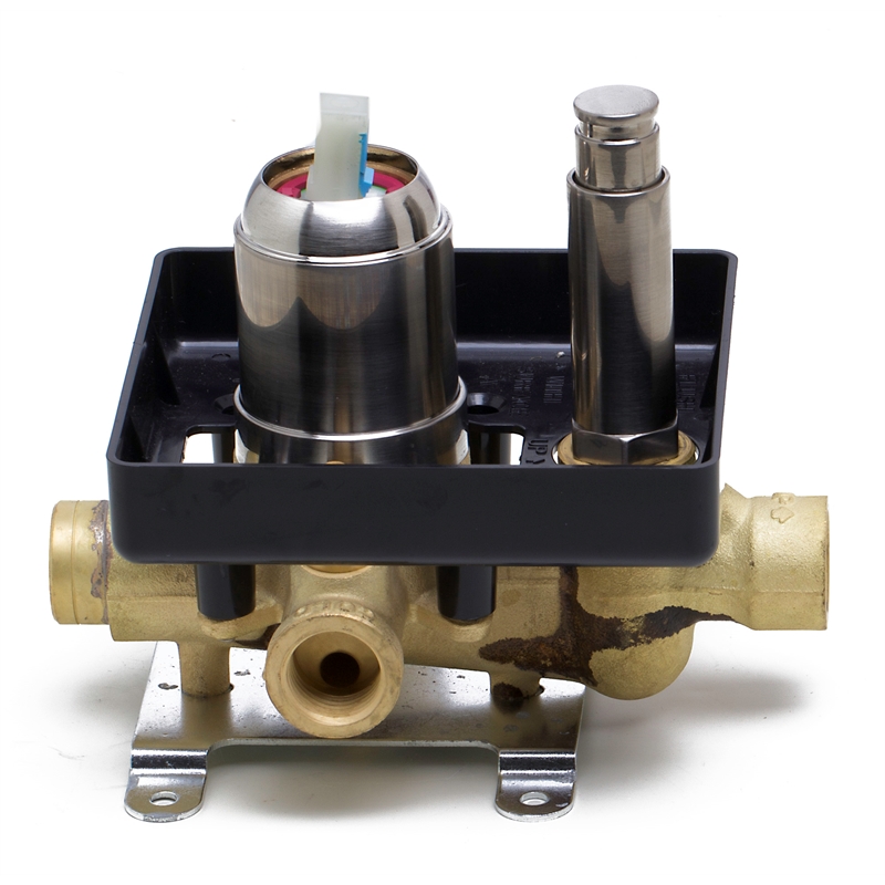 ALFI brand AB5601-BN Shower Valve Mixer with Square Lever Handle and Diverter