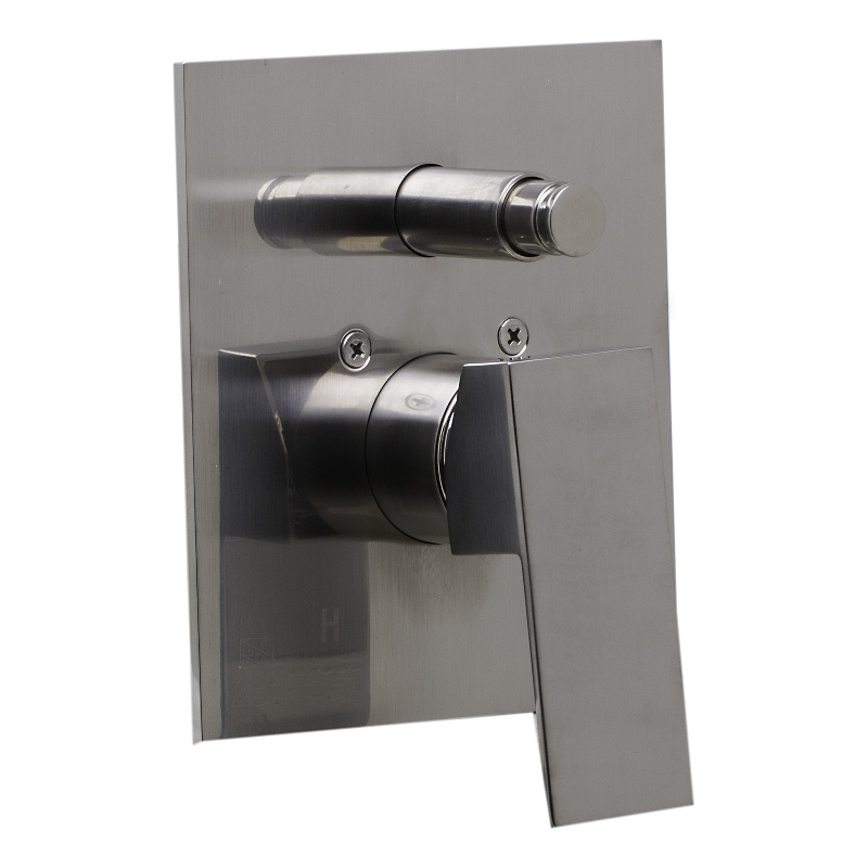 ALFI brand AB5601-BN Shower Valve Mixer with Square Lever Handle and Diverter