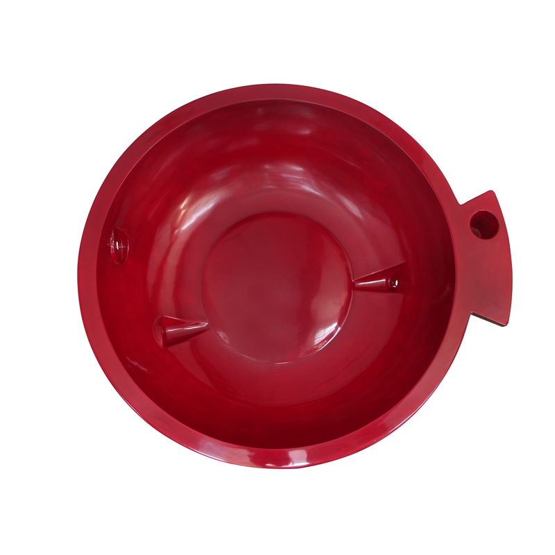 ALFI brand Red Acrylic FireHotTub Fire Burning Portable Outdoor Hot Bath Tub