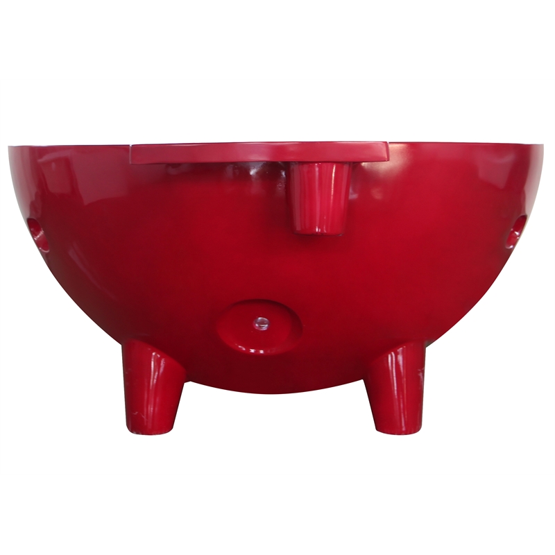 ALFI brand Red Acrylic FireHotTub Fire Burning Portable Outdoor Hot Bath Tub