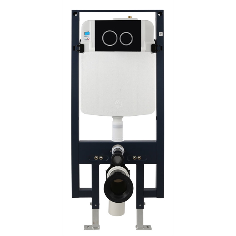 EAGO PWG380-BM Black Wall Mounted Toilet Tank Carrier for WD101 + WD332 + WD333