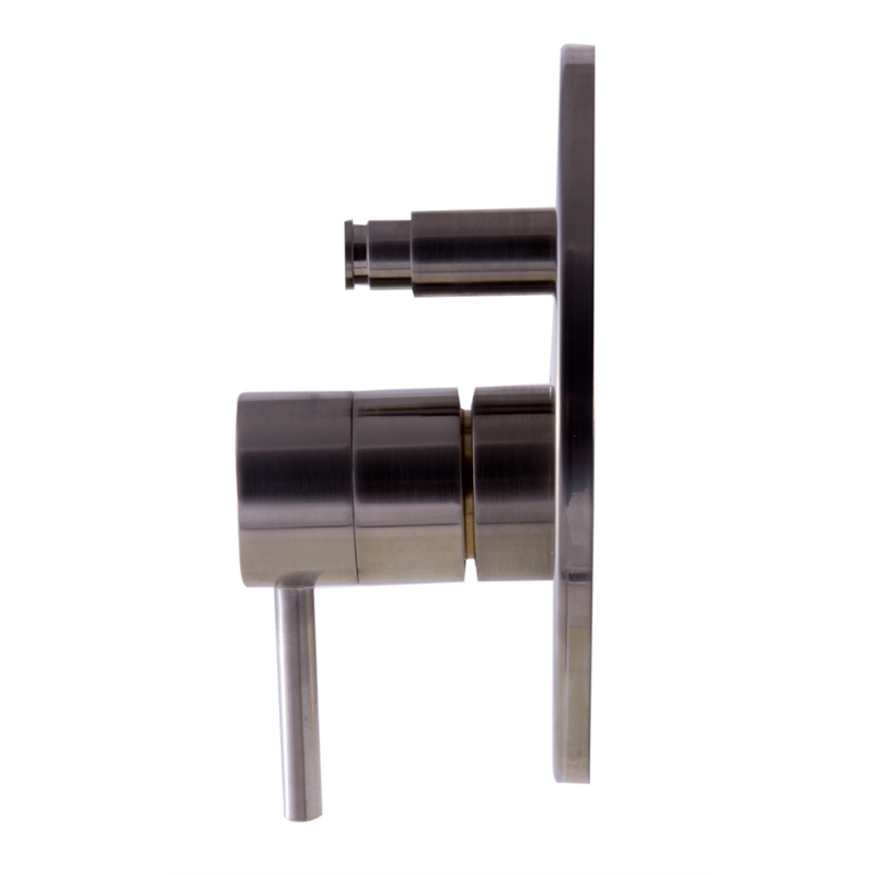 ALFI brand AB1701-BN Nickel Pressure Balanced Round Shower Mixer with Diverter