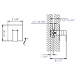 ALFI brand AB6701-PC Chrome Modern Square Pressure Balanced Shower Mixer