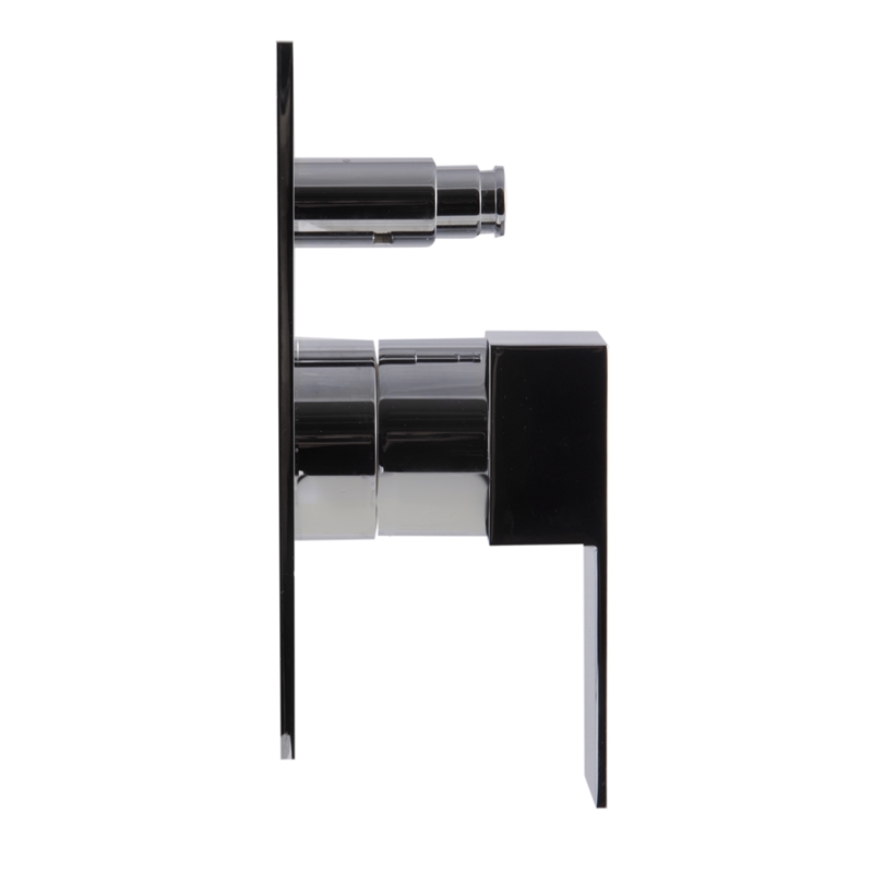 ALFI brand AB6801-PC Chrome Square Pressure Balanced Shower Mixer with Diverter