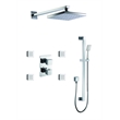 ALFI brand AB2287-PC Chrome 3 Way Thermostatic Shower Set with Body Sprays