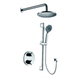 ALFI brand AB2545-PC Polished Chrome Round Style 2 Way Thermostatic Shower Set