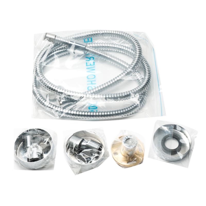 ALFI brand AB2862-PC Chrome Square Style Thermostatic Exposed Shower Set