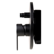 ALFI brand AB3101-BM Black Shower Valve with Rounded Lever Handle and Diverter