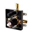 ALFI brand AB3101-BM Black Shower Valve with Rounded Lever Handle and Diverter