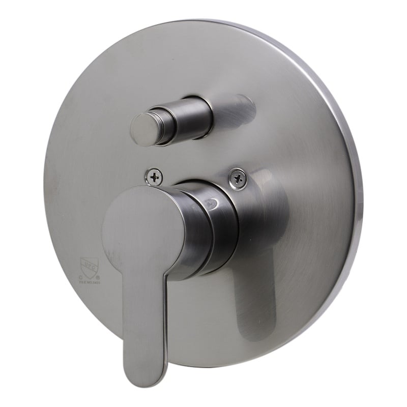 ALFI brand AB3101-BN Shower Valve Mixer with Rounded Lever Handle and Diverter