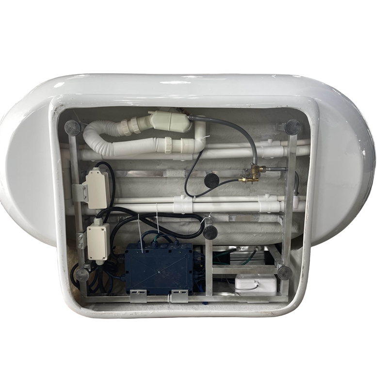 EAGO AM128ETL 6 ft Acrylic White Whirlpool Bathtub w Fixtures