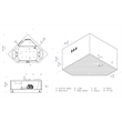 EAGO AM156ETL 5 ft Clear Corner White Acrylic Whirlpool Bathtub for Two