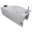 EAGO AM189ETL-R 6 ft Left Drain White Acrylic Whirlpool Bathtub w Fixtures