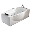 EAGO AM189ETL-R 6 ft Left Drain White Acrylic Whirlpool Bathtub w Fixtures