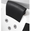 EAGO AM198ETL-L 5 ft Clear Rounded Left Corner White Acrylic Whirlpool Bathtub