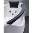 EAGO AM198ETL-L 5 ft Clear Rounded Left Corner White Acrylic Whirlpool Bathtub