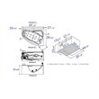 EAGO AM198ETL-L 5 ft Clear Rounded Left Corner White Acrylic Whirlpool Bathtub