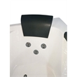 EAGO AM198ETL-L 5 ft Clear Rounded Left Corner White Acrylic Whirlpool Bathtub