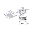 EAGO AM198ETL-R 5 ft Clear Rounded Right Corner White Acrylic Whirlpool Bathtub