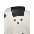 EAGO AM198ETL-R 5 ft Clear Rounded Right Corner White Acrylic Whirlpool Bathtub