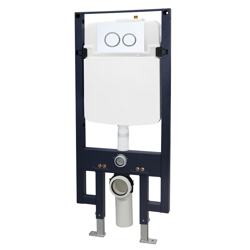 EAGO PWG380-W White Wall Mounted Toilet Tank Carrier for WD101 + WD332 + WD333