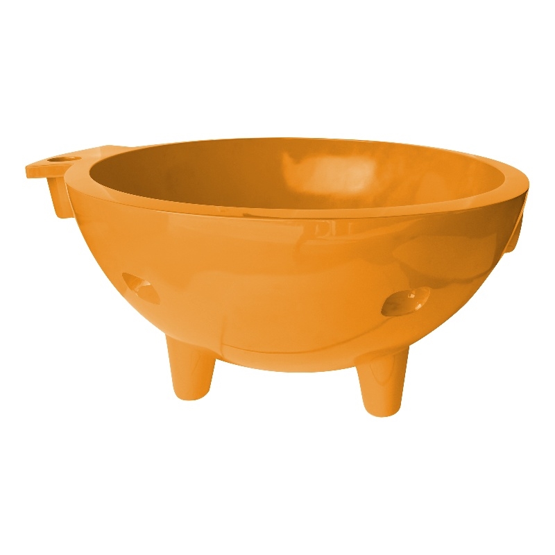 ALFI brand Orange FireHotTub Acrylic Fire Burning Portable Outdoor Hot Bath Tub